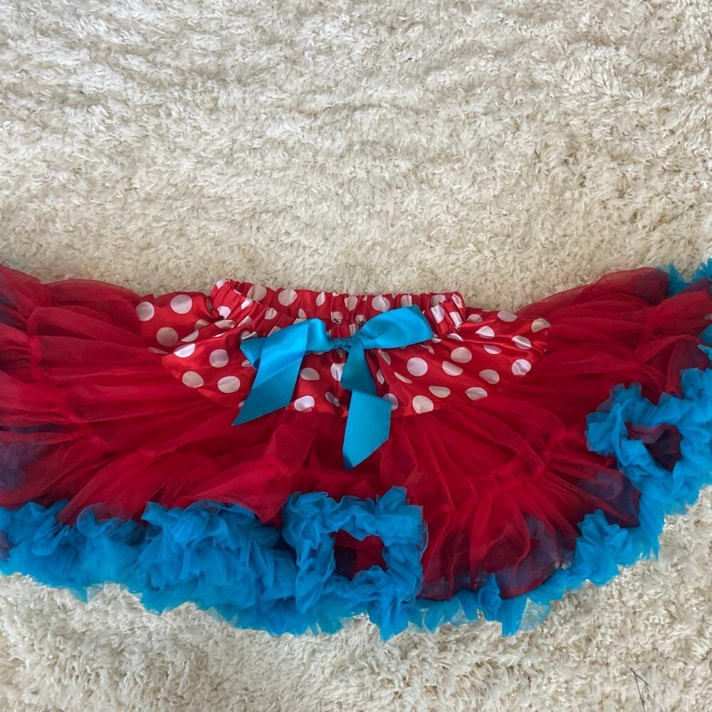 Thing 2 Toddler Girl Halloween Tutu Costume - Picture 4 of 5